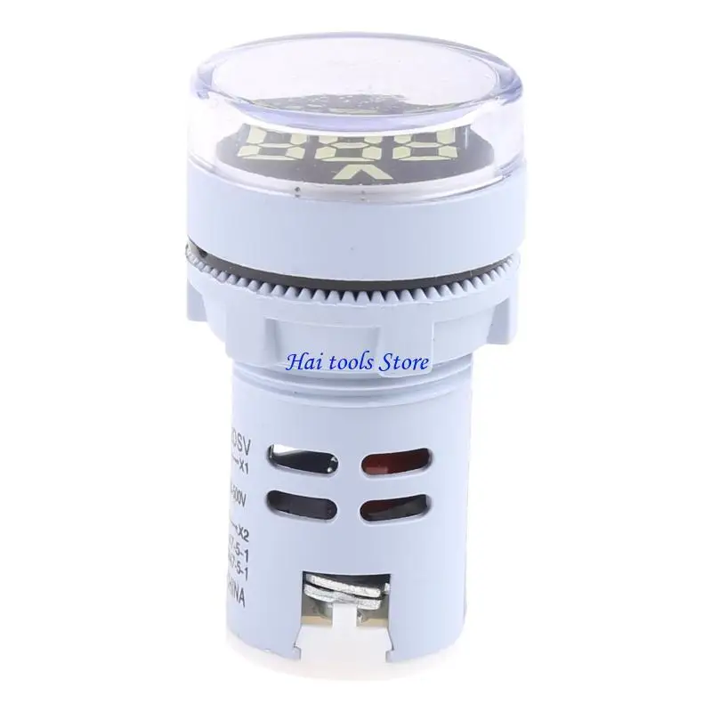 X37E 22mm Digital LED Display Voltmeter AC 60-500V Meter Monitor Meter Gauge Tester Monitor Durable 5 Colors