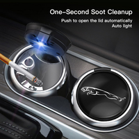 Car Ashtray LED Light Portable Detachable Ashtray Auto Interior For Jaguar XE XF XJ F-Type F-Pace XKR XEL XFL S F XK XJL XJ6 X