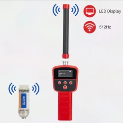 Underground Pipe Handheld Detector 512hz Transmitter Receiver Portable Pipe Inspection Receiver with Transmitter Aluminum Case