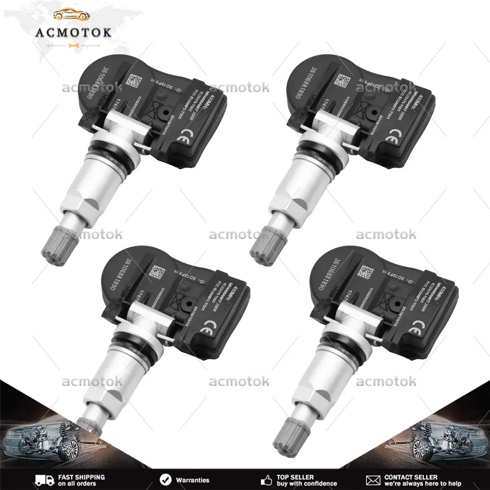 4pcs TIRE PRESSURE SENSOR 36106881890 36106856209 FOR BMW F20 F21 F22 F23 F30 F31 F34 F45  F46 F48 F82 Mini 433MHz TPMS SENSOR