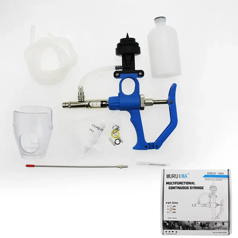 

Двойное использование, 2 мл, 5 мл, вакцина для птицы и курицы, непрерывно регулируемый шприц непрерывного действия, вставка в бутылку, игла для инъекций свиней