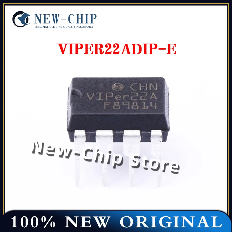 10PCS-500PCS/LOT  VIPER22ADIP-E  DIP-8  Ac/DC converter chip 100%  New original  VIPER22A