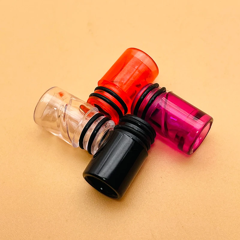 เกลียวออกแบบที่ไม่ซ้ำกัน510ปลายหยดพลาสติกสำหรับ dotaio เพื่อป้องกันของเหลวจากความลาดเอียงสีดำใส E-cig ปลายเกลียวที่ไม่ซ้ำกัน