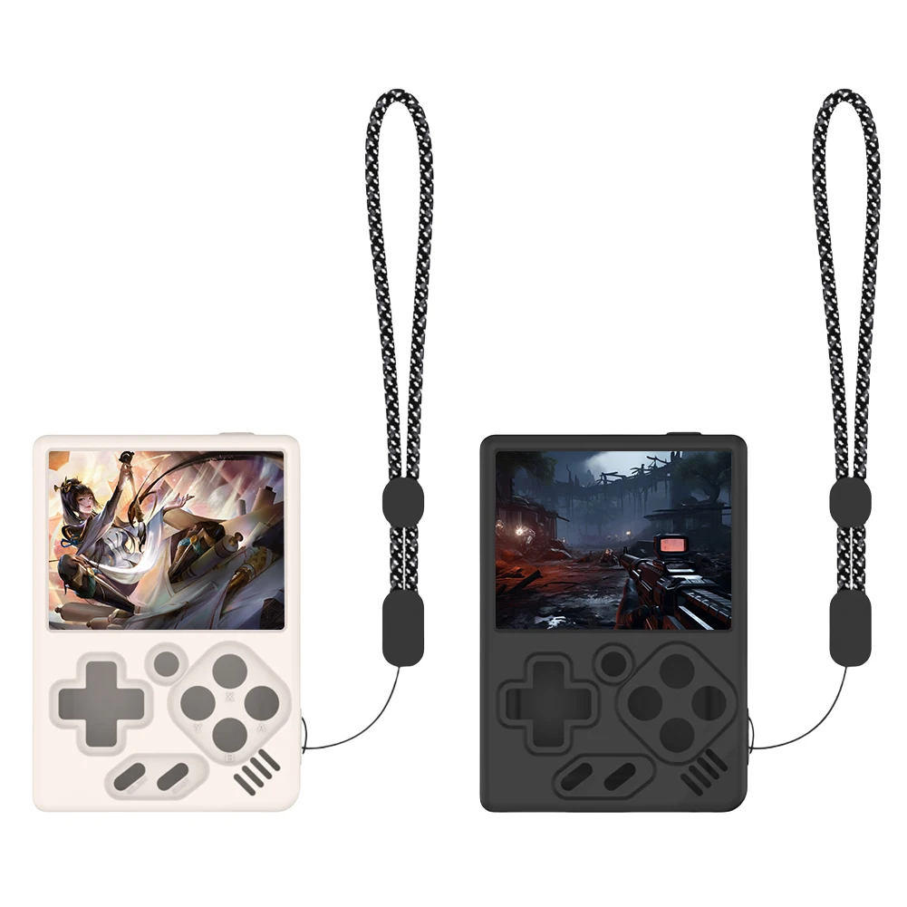 Capa de silicone à prova de choque capa protetora anti-risco escudo manga capa de pele macia para miyoo mini v4 game console