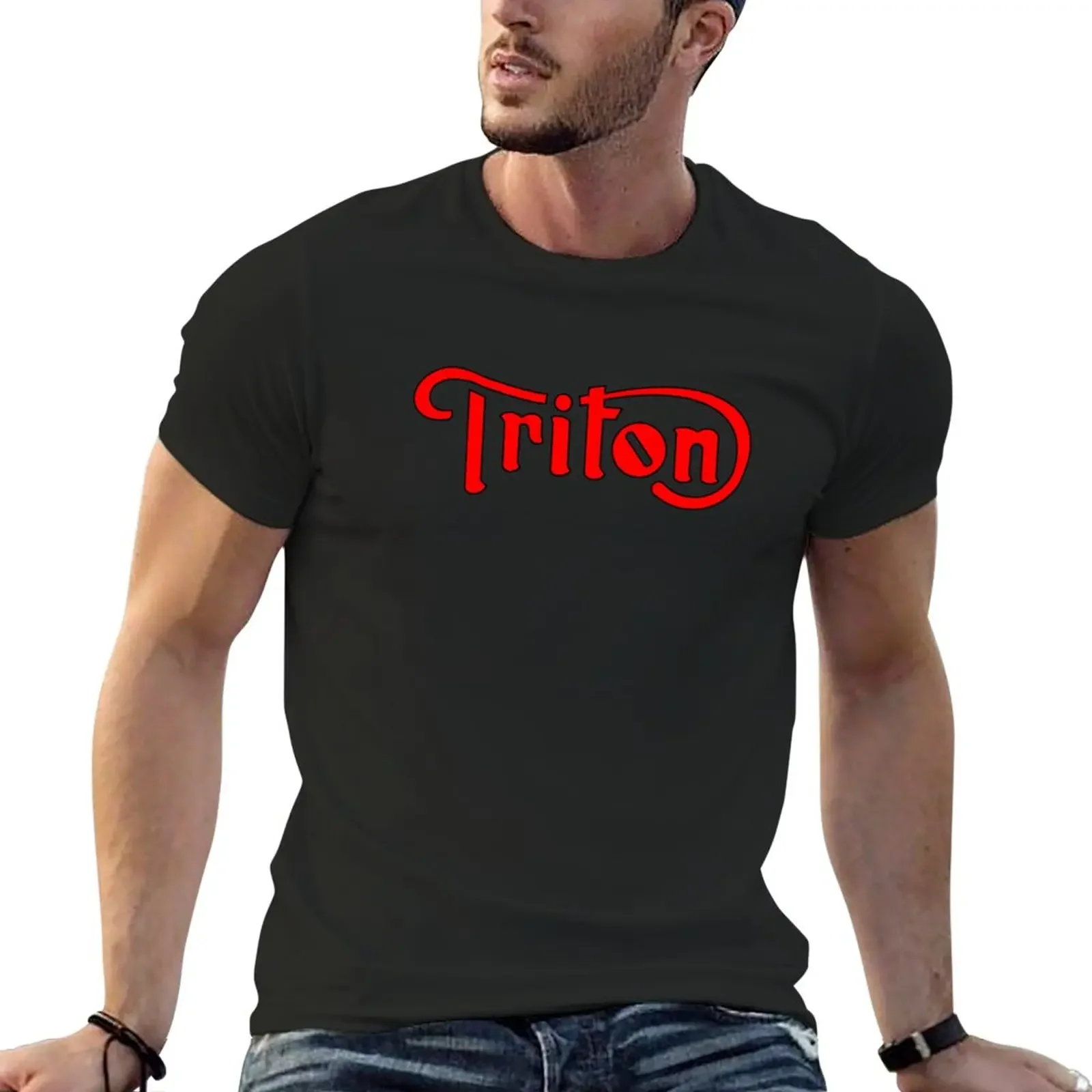 New Triton Motorcycles T-Shirt graphics t shirt custom t shirts design your own oversized t shirts for men