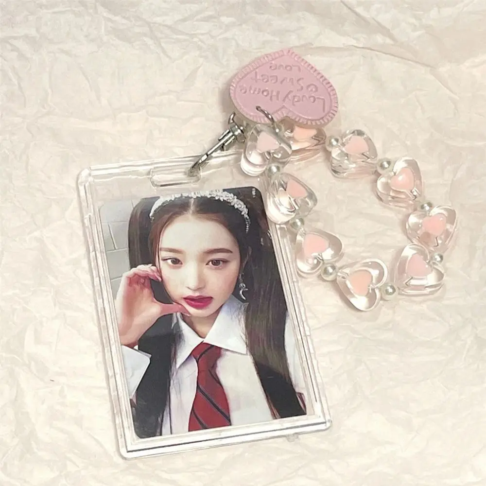 Ins Transparant Kpop Fotolijst Sleutelhanger Crystal Butterfly Hanger Diy Insert Photocard Hart Sleutelhanger Idool Kaarthouder