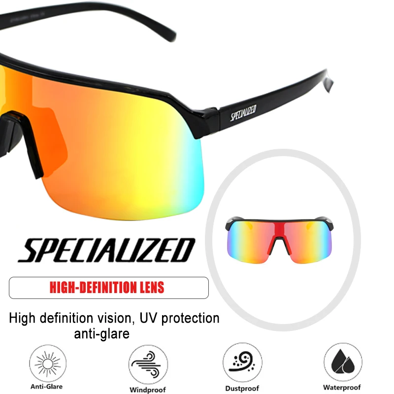 Gafas de sol deportivas para hombre y mujer, lentes de protección UV400 para bicicleta de montaña, senderismo y acampada