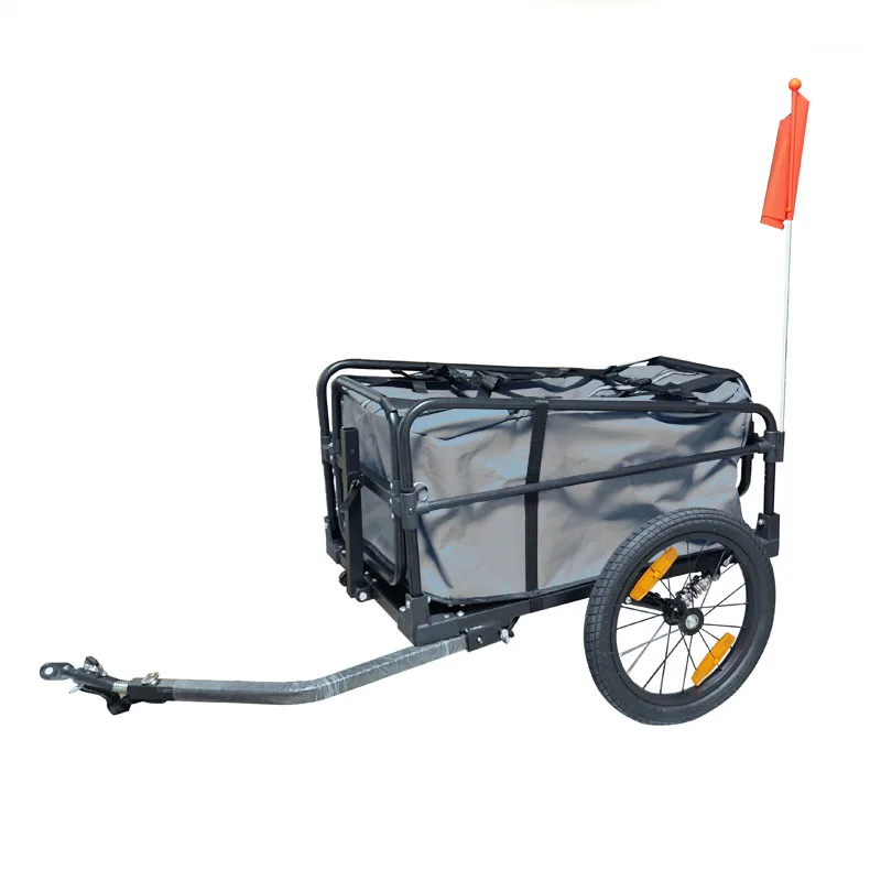 Przyczepka rowerowa, przyczepka bagażowa, przyczepka z aluminium, funkcja trzy w jednym, przyczepka do jazdy, mała przyczepka kempingowa, przyczepka na towary, składana