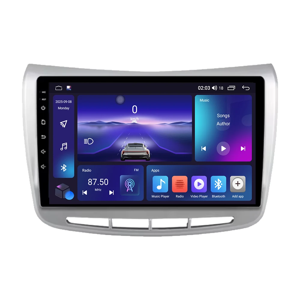 Android 16 Carplay autoradio voor Lancia Delta 2009 - 2019 GPS navigatie stereo auto multimediaspeler 5G Wifi 2k scherm BT DSP - afbeelding 2