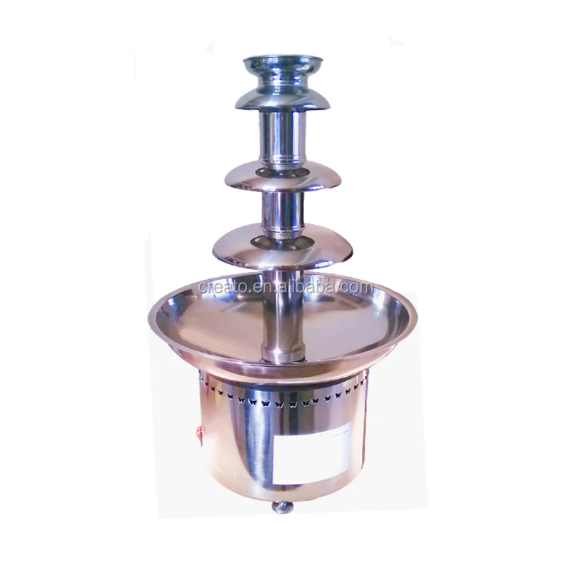 Full Stainless Steel 4 Tiers Big Chocolate Fountain for Evening Party