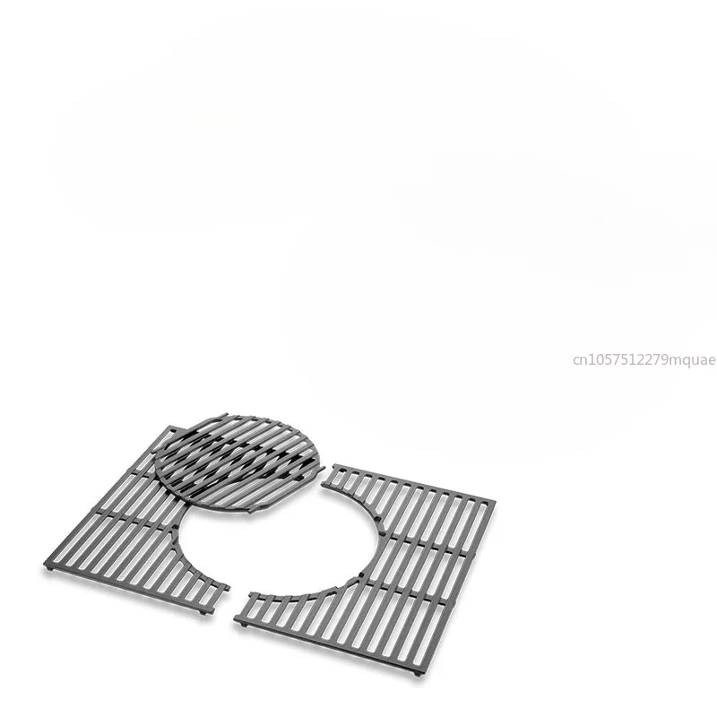 Charcoal Furnace Cast Iron Grill Board Grill Mesh Grill Pan Shelf Accessories for Weber