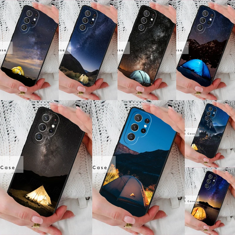 Camping Nature Mountain BUMPER Phone Cover Case for Samsung Galaxy S26 Ultra S20 FE Note 10 S24 S23 S21 S25 Plus S22