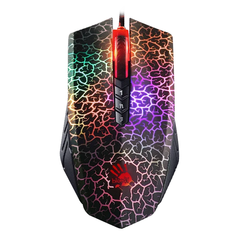 A4Tech Bloody A70 Wired Mouse PAW3327 8 Programming Keys Drag Click DC Customized Light Micro-moving E-sports Gaming Mouse
