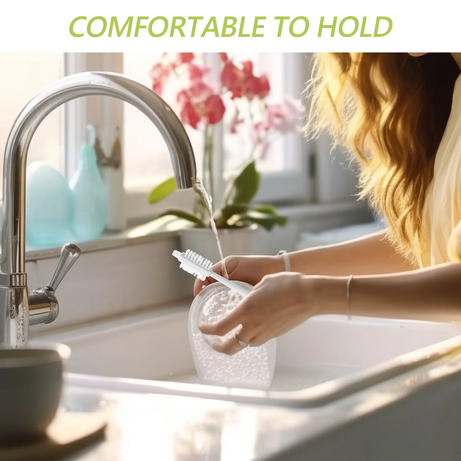 

10Pcs Nylon Cleaning Brush Soft Reusable for Soy Milk Machine Cup Scrubber Coffee Pot Bottle Cleaner Cup Scrubber