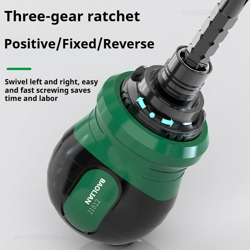 Mini Screwdriver Set With Ratchet Multifunctional Telescopic Dual-use Disassembly Repair Household Labor-saving Tools Kit