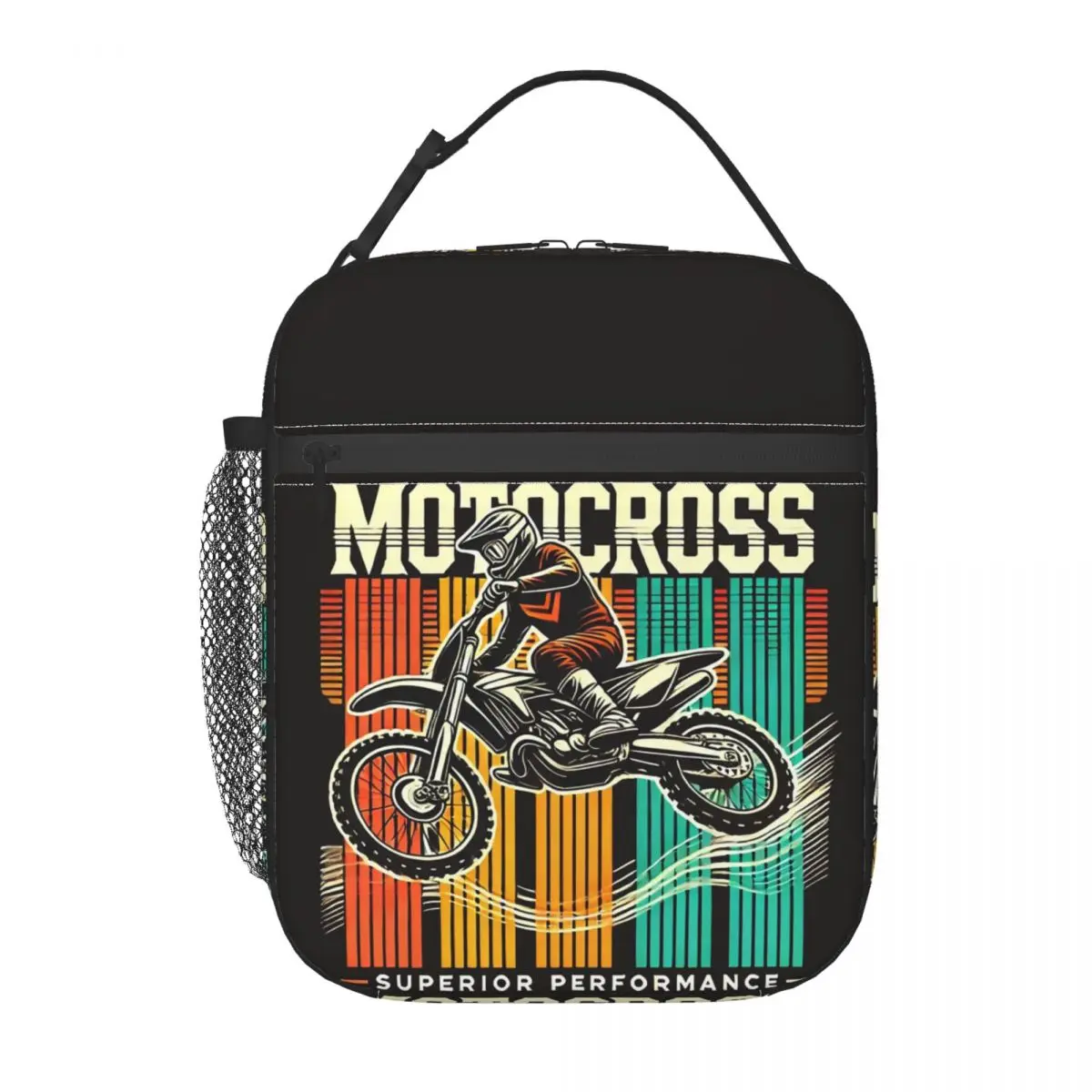 

Изолированная сумка для обеда Motocross Dirt Bike для женщин и детей, герметичные контейнеры для еды, термосумка для обеда