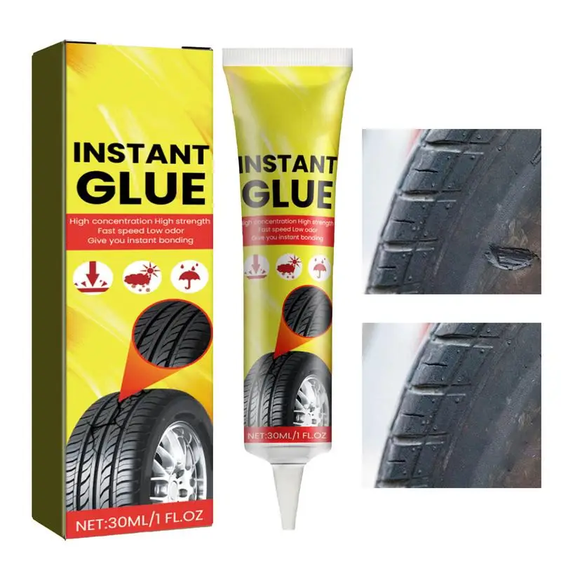 Tyre Repair Instant Liquid Car Tire Repair Glue Liquid Strong Rubber Glues Wear-resistant Rubber Non-corrosive Adhesive Glue