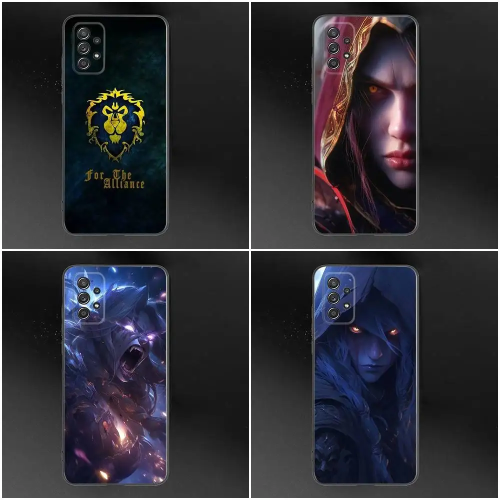 

World of W-Warcraft Phone Case For Samsung Galaxy S25,S24,S21,S22,S23,S30,Ultra,S20,Plus,Fe,Lite,Note,10,9,5G Black Cover
