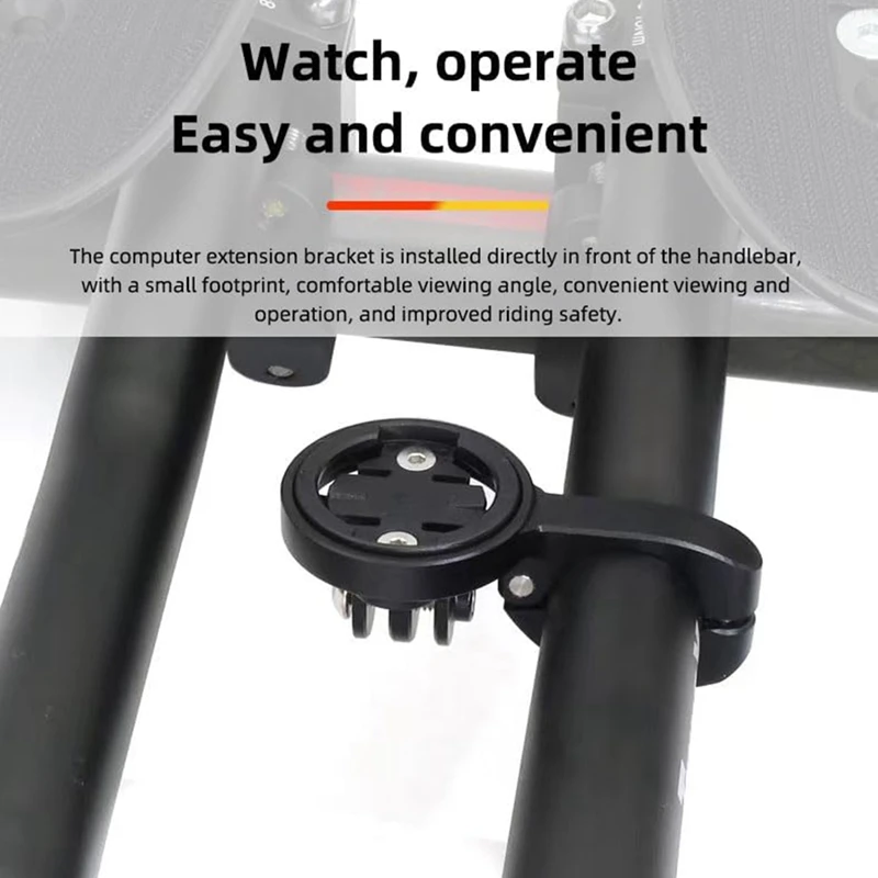 Adjustable Computer Mount Bicycle Extended Mount Accessories Parts For Garmin, Wahoo, Cateye, And Bryton