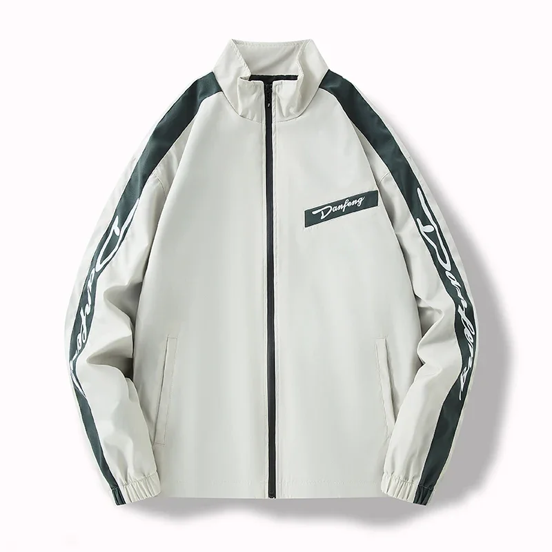 Chaqueta ligera con bloques de color para hombre, informal, de viaje, resistente al viento, resistente al desgaste, tela de alta calidad, regalo para novio