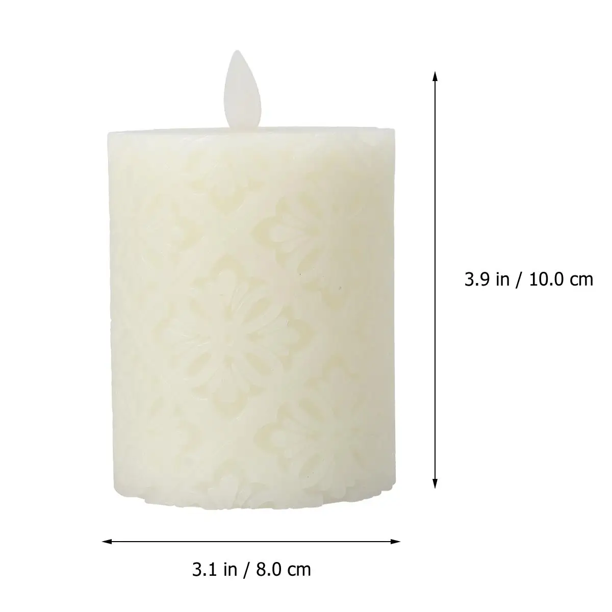 Electric Tea Light LED Tealight Flat Mouth Hollow Pattern Long Service Life Real Effect Energy Saving No Fire Risk