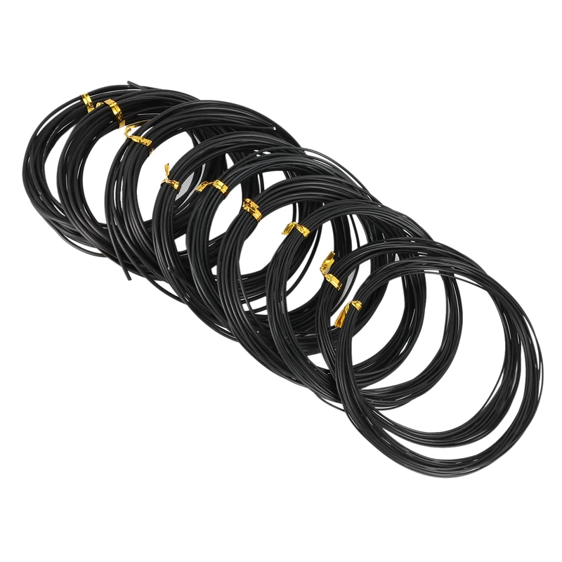 Cables de bonsái de entrenamiento, alambre de aluminio anodizado, 3 tamaños (1,0 Mm, 1,5 Mm, 2,0 Mm),Total de 147 pies, 9 rollos