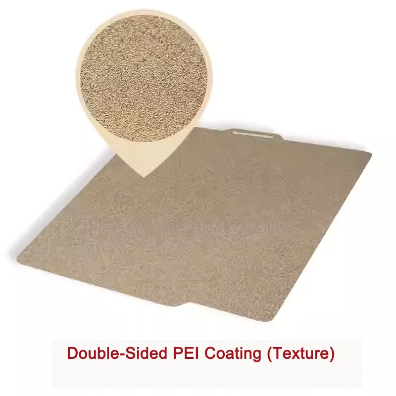 نموذج منصة طباعة PEI محكم على الوجهين TuoZhu X1P1S لوح فولاذي زنبركي مغناطيسي مخصص، بسمك 1.3 مم #2