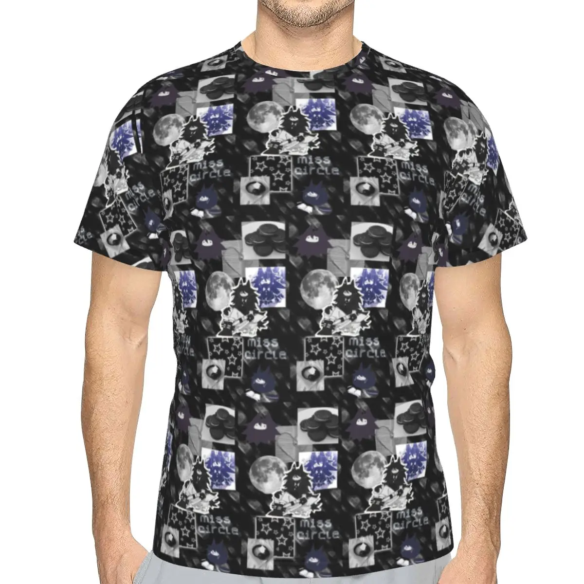 Miss Circle Game 100% Cotton T-Shirt Men'sFashion T Shirts Men Round Neck Short Sleeve