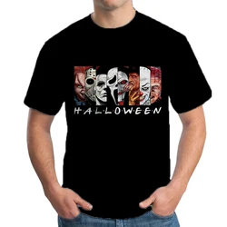 Men's Halloween T-Shirt Trend Clothes Gothic Streewear Man Hip Hop Tops Clown Graphic T Shirts Harajuku Male Short Sleeve Tee