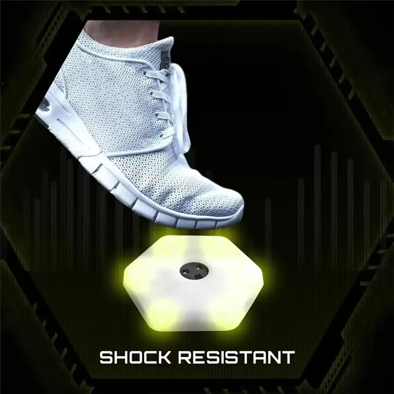 

New-4PCS Reaction Training Light Agility Response Training Device LED Flashing Easy Carrying For Basketball Soccer