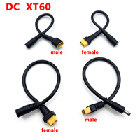 FPV Goggles Charge Connector Battery Cable Adapter XT60 Male Female to DC 5.5 2.1 2.5mm for Fatshark Skyzone 03 FPV Accessories