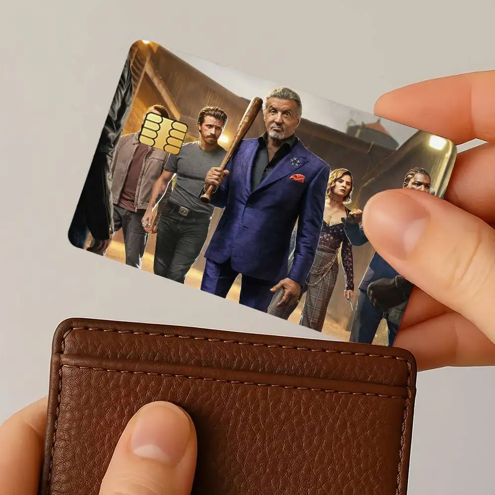 ملصقات بطاقات الائتمان Tv Show Tulsa King لحماية ديكور الخصم البنك 4 قطع مضادة للخدش ومقاومة للماء #3