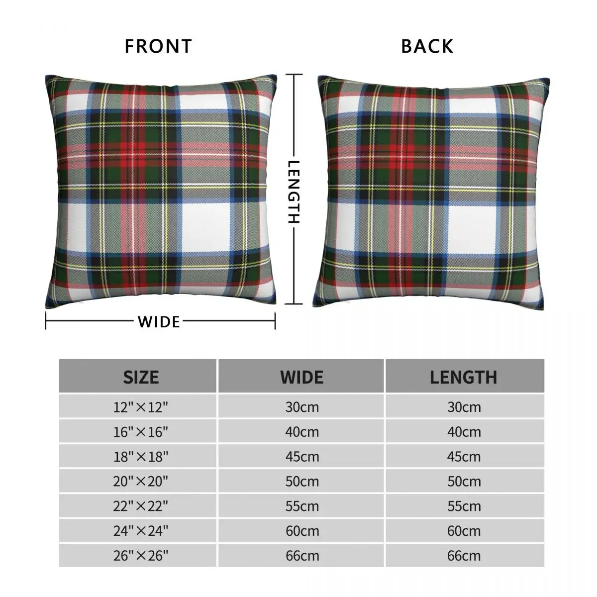 Clan Stewart Dress Tartan Plaid Pillowcase Polyester Linen Velvet Printed Zip Decor Pillow Case Sofa Seater Cushion Cover 18