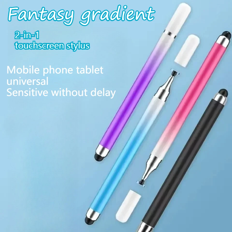 

For Tablet Mobile Android IOS Phone IPad Accessories – 2 in 1 Universal Stylus Pen, Capacitive Screen Touch Pen for Drawing