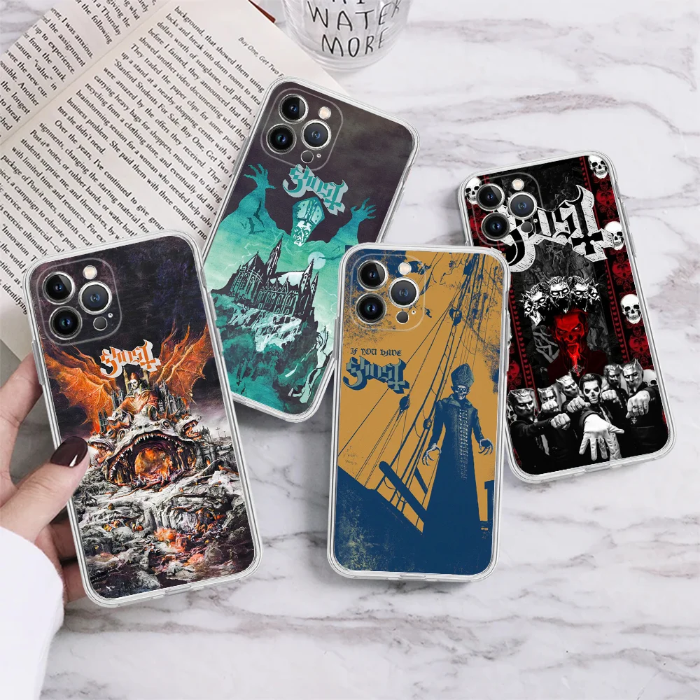 G-Ghosts Heavy Metal Band Phone Case Silicone Soft For Iphone 15 14 13 12 11 Pro Mini XS MAX 8 7 6 Plus X XS XR Cover