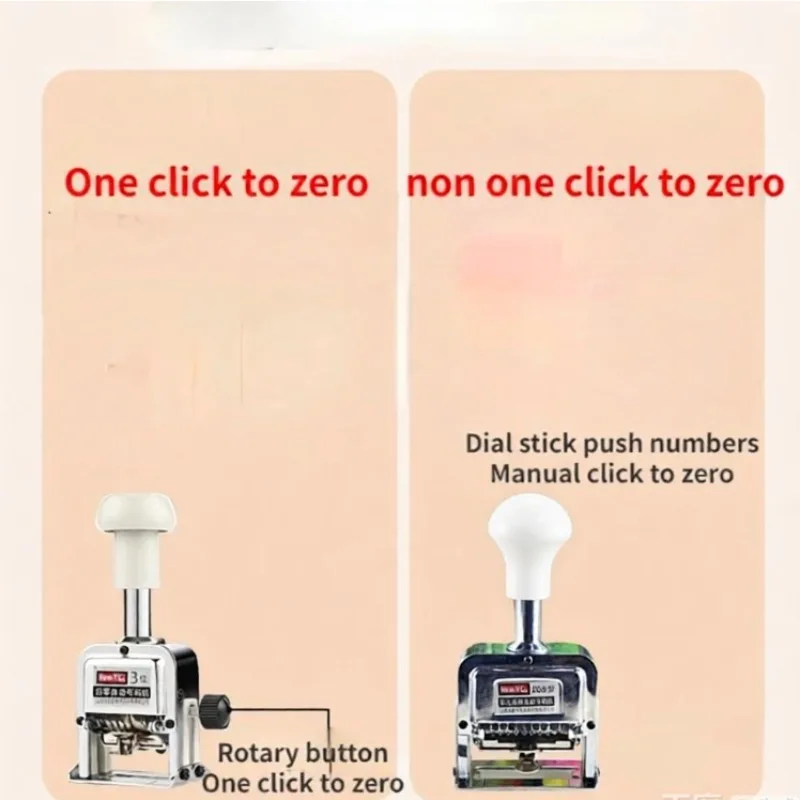 1PCS Automatic Number Machine Date coding machine Page numbering machine Non returnable to zero/returnable To zero Digital Stamp