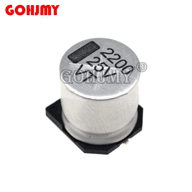 5PCS 25V2200UF Electrolytic capacitor 16*16.5mm SMD aluminum electrolytic capacitor 2200uf 25v