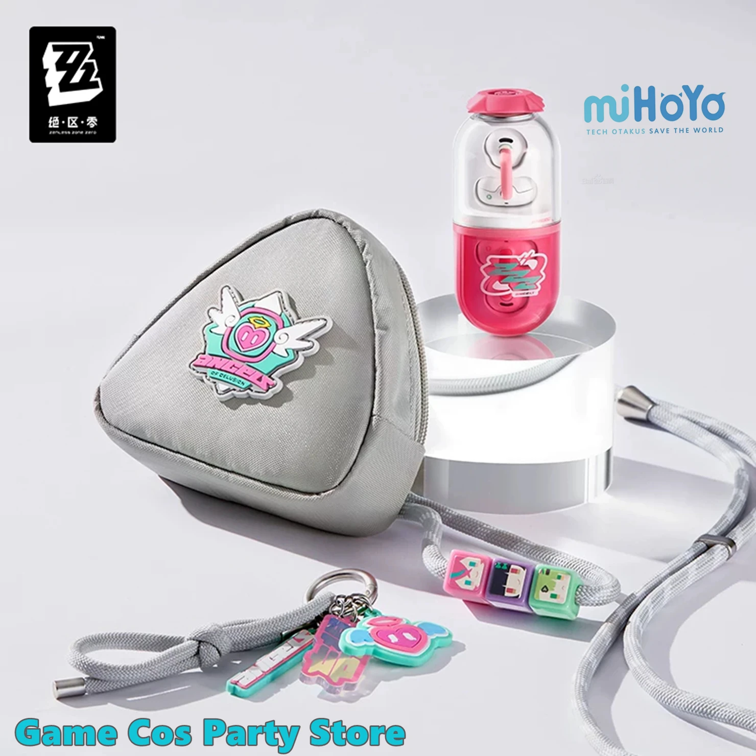 [Genuine] Zenless Zone Zero [ANGELS OF DELUSION] Bluetooth Headset Gift Set ZZZ Aria Sunna Pendant Bag Anime Cosplay Nangong Yu