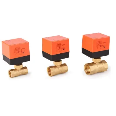 Electric Ball Valve AC220V DN15-50 3-Wire 2-Way Control Brass Thread Electric Ball Valve Stable Motorized