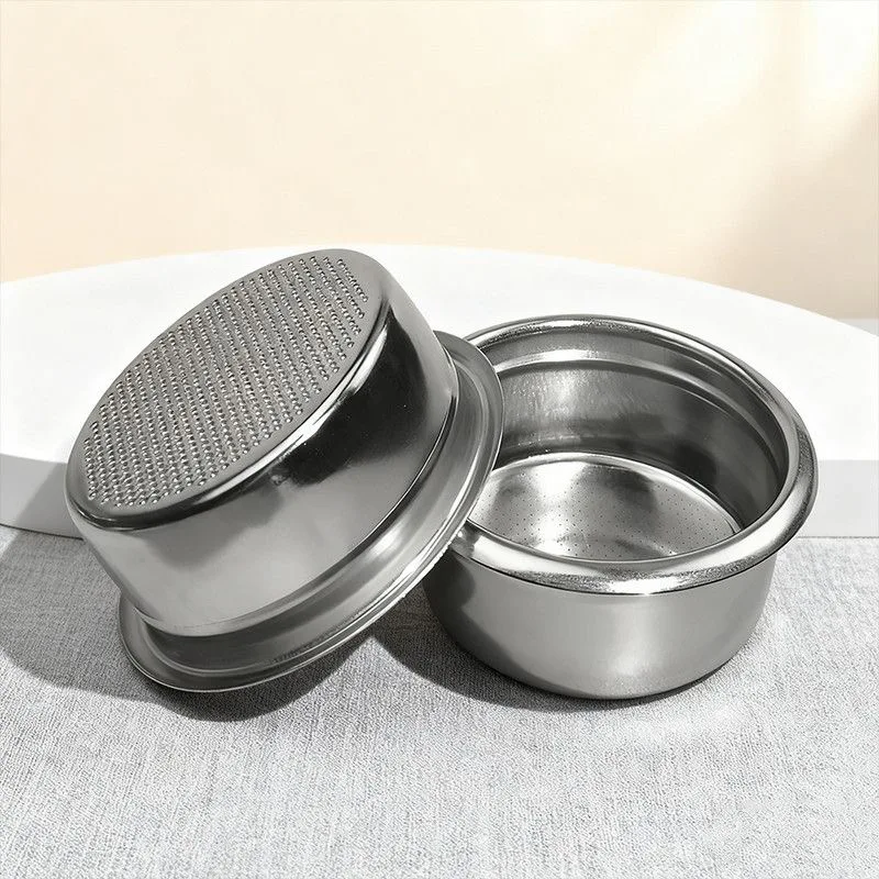 Universal 304 Stainless Steel Filter Basket for Bottomless Portafilter 51/54/58mm Espresso Powder Bowl for Home Baristas Coffee