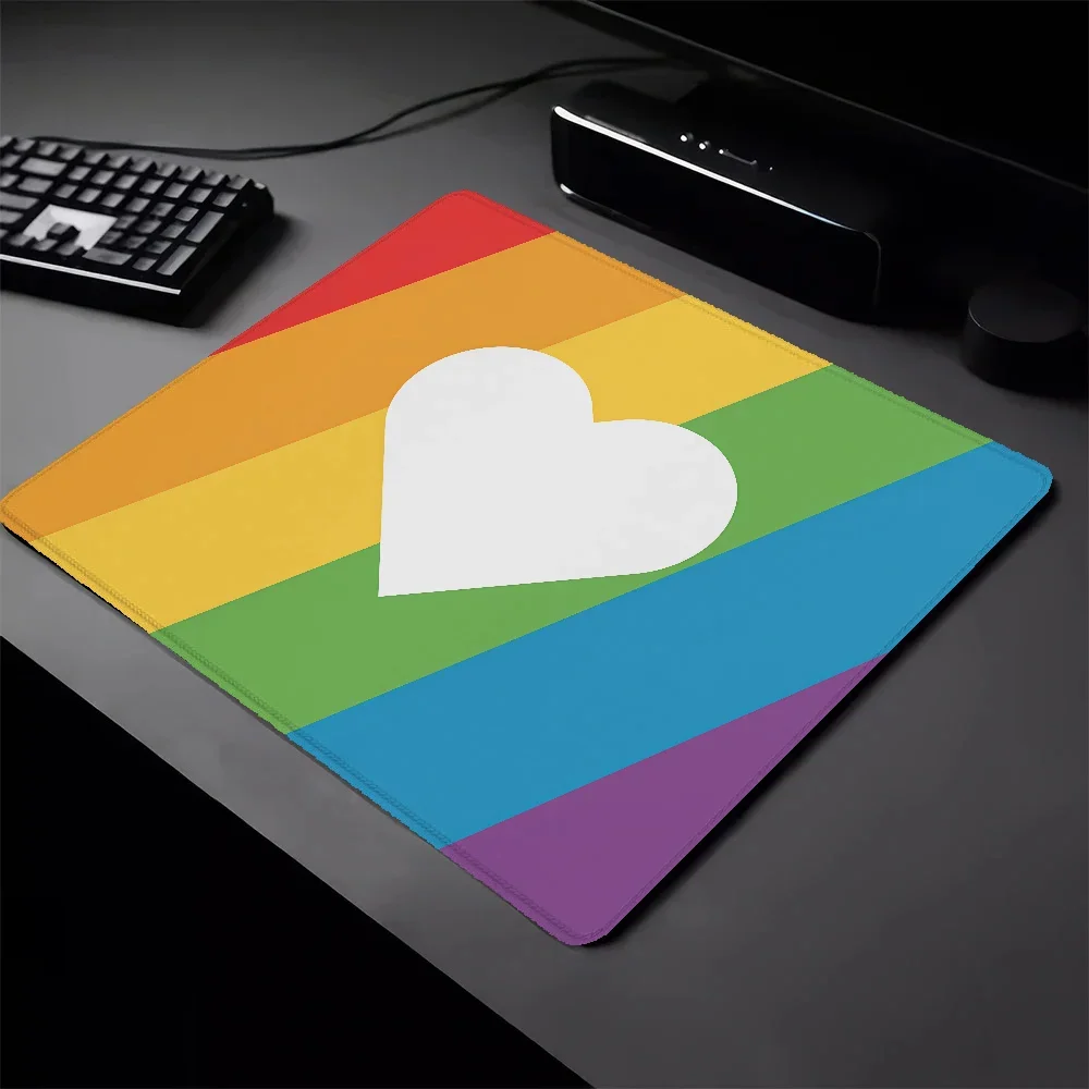 

Pc Gaming Pad Mouse Small Mousepad Gamer PRIDE STRIPES Pad on the Table Mausepad Keyboard Mat Mats Accessories Cabinet Mause Ped