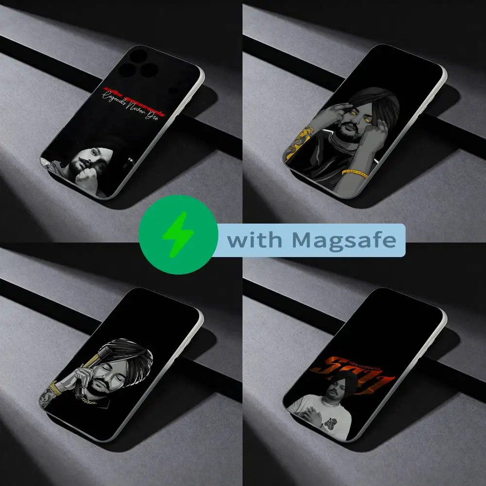 

Sidhu Moose Wala Cool Phone Case For iPhone 17,16,15,14,13,12,X,XS,Pro,Max,Plus,E,Air,Mini with Magsafe Magnetic Frosted Clear