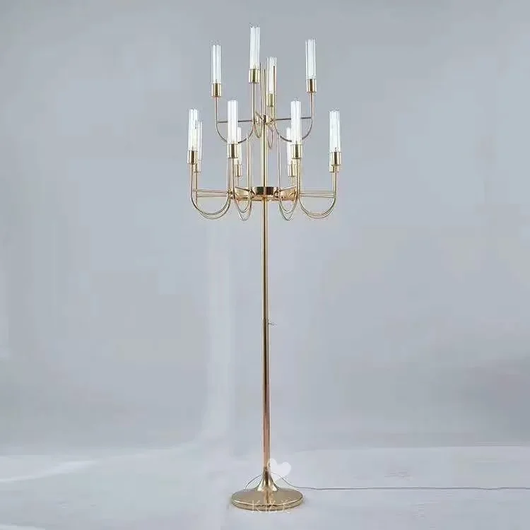 Wedding Centerpieces Candle Holder 5 8 Arm Gold Metal Tall Candlestick Candelabra for Wedding Table Decorations