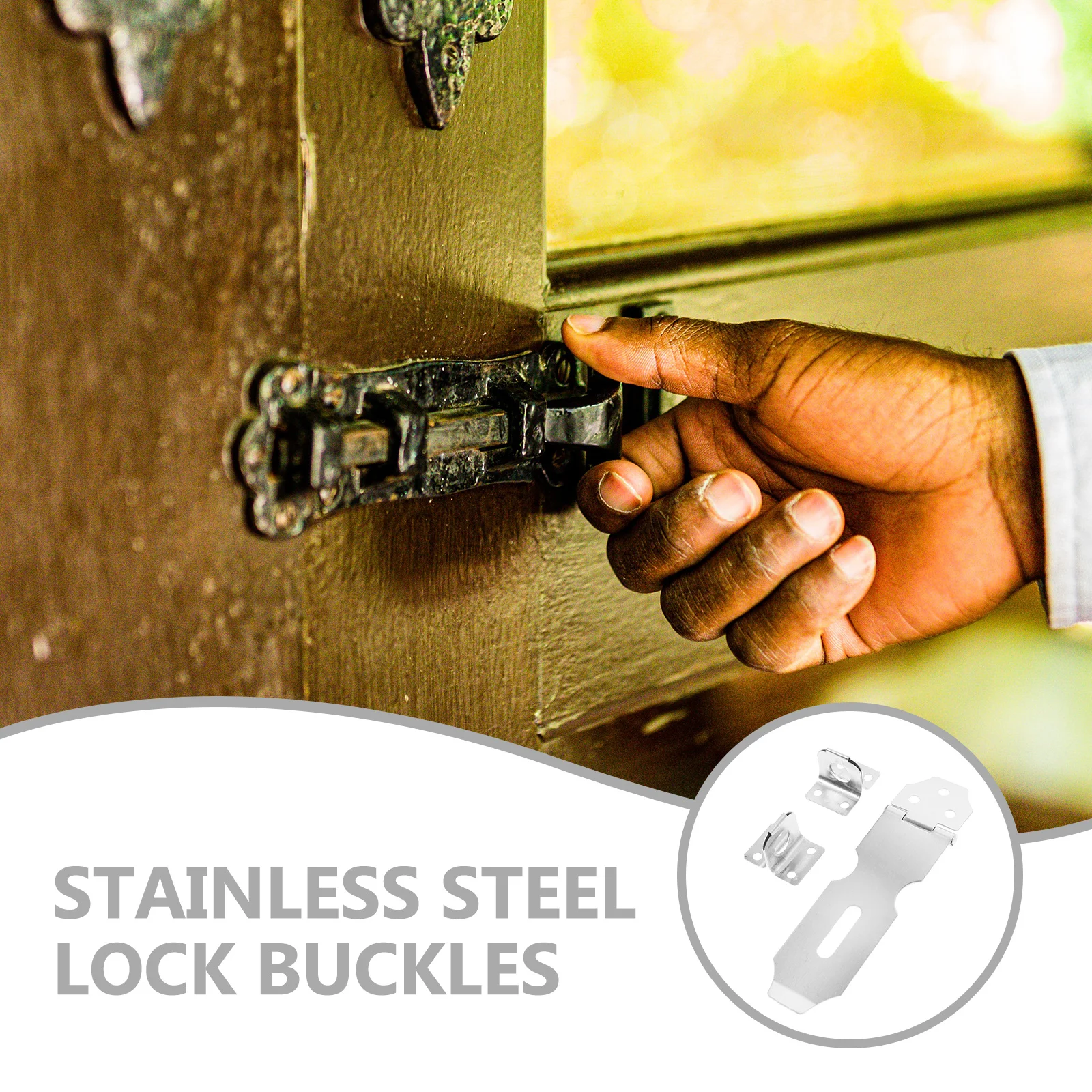 8 قطعة قفل غلق بمشبك مزلاج الفولاذ المقاوم للصدأ باب الحظيرة سقيفة خزانة درج بوابة سياج بركة في الهواء الطلق داخلي الأجهزة قفل متوافق #2