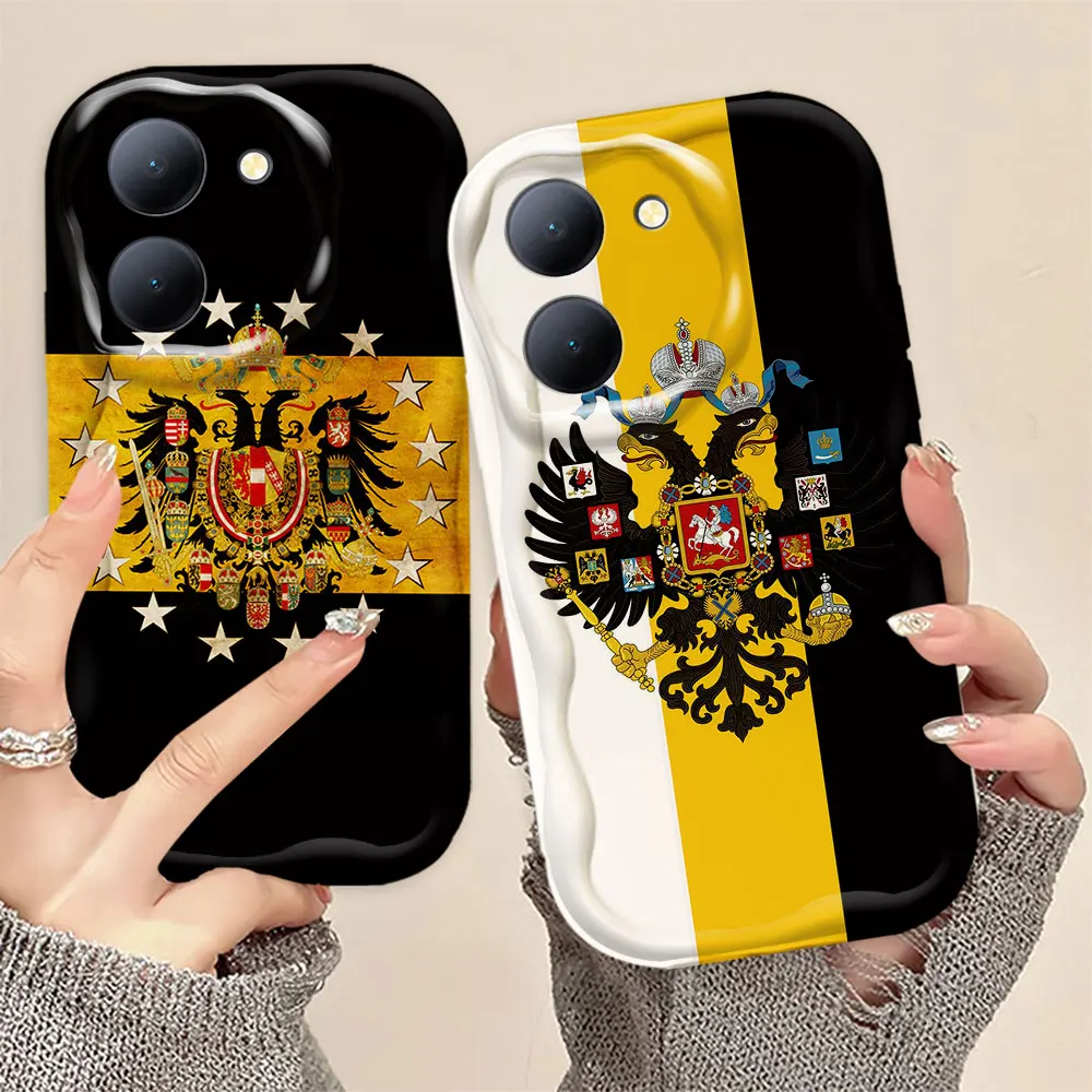 Russian Double-Headed Eagle Flag Emblem Phone Case Cover For VIVO 1819 T1 X Z1X QOOO NEO UIX U3 S16 S16E S15 S15E S12 S7 S1 PRO