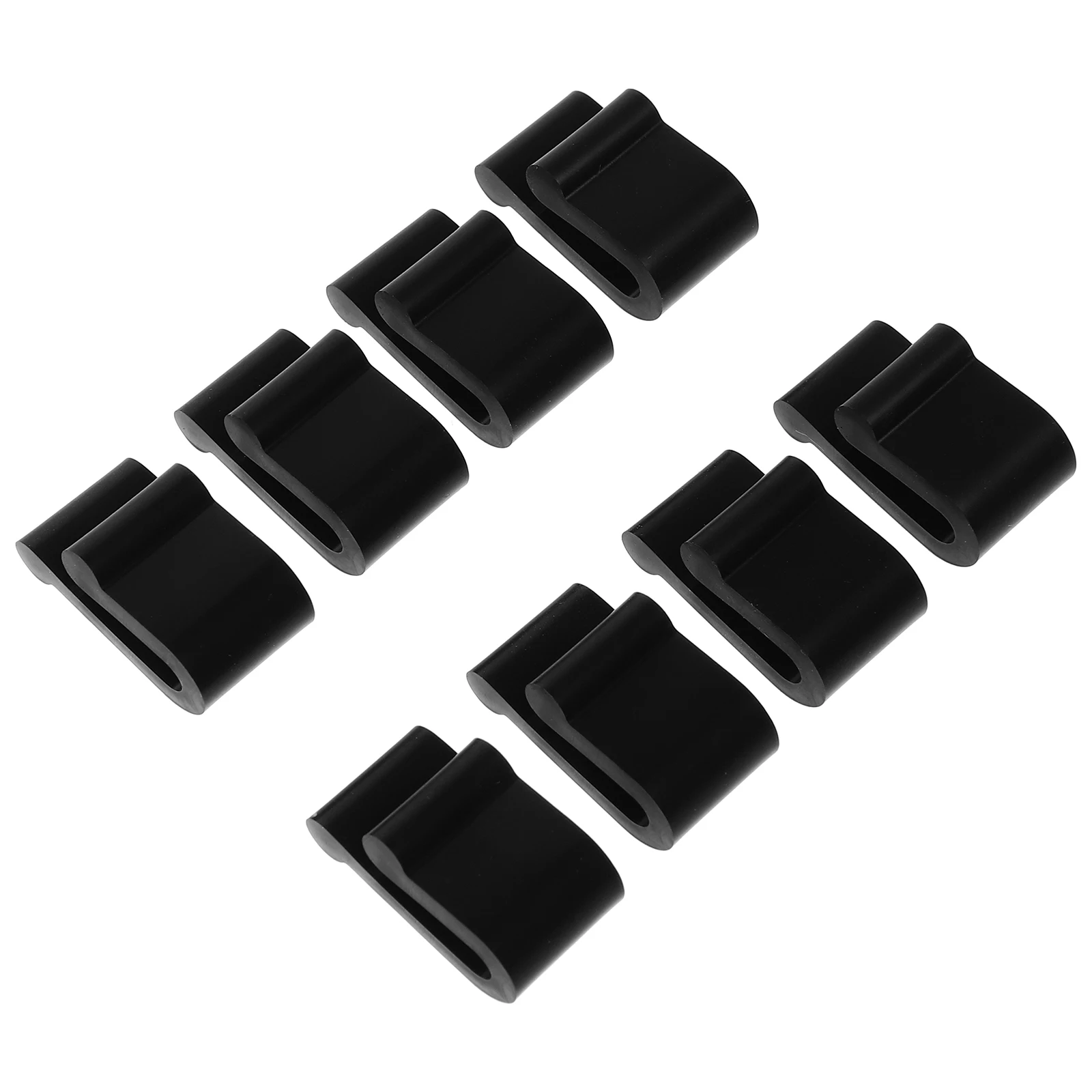 

8pcs Protector Clips Replacement Lid Bumpers for Oven Silicone Lid Oven Storage Heat Resistant Black