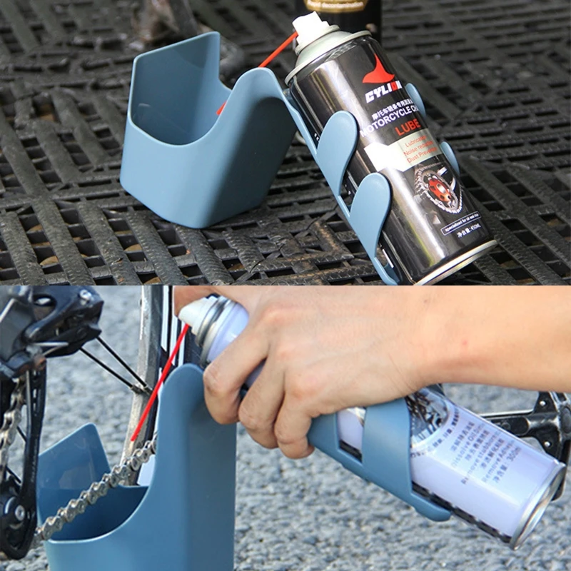 Motorcycle Bike Chain Oil Storage Tool Box Chain Cleaning Oil Splash-Proof Tool J60F