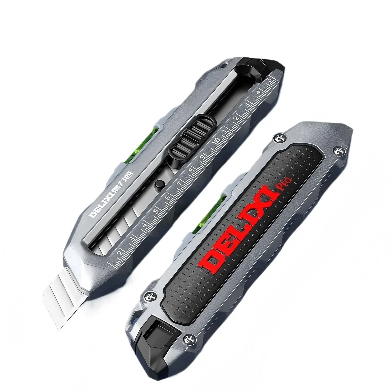 Delixi Stretch Utility Knife Paper Cutters Carbon Steel Blades Mini Knife with Safety Lock Household DIY Handicraft Tools