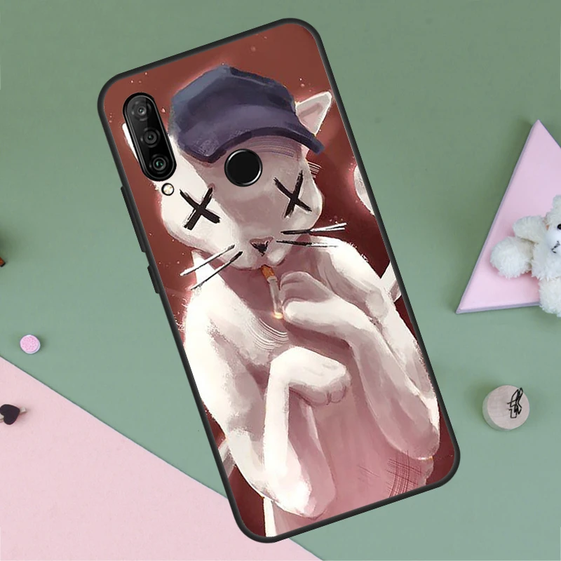 Lovejoy Cat Are You Alright Case For Huawei P20 P30 P40 Lite P60 Mate 60 Pro Nova 10 9 SE 5T 11i 8i 3i Y60 Y61 Y70 Y90