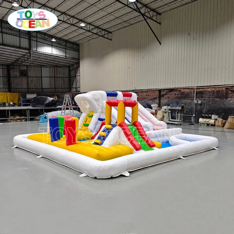Hot Sale Backyard Water Park Splash Mat Inflatable Water Slide Suitable for Kids Party Rent